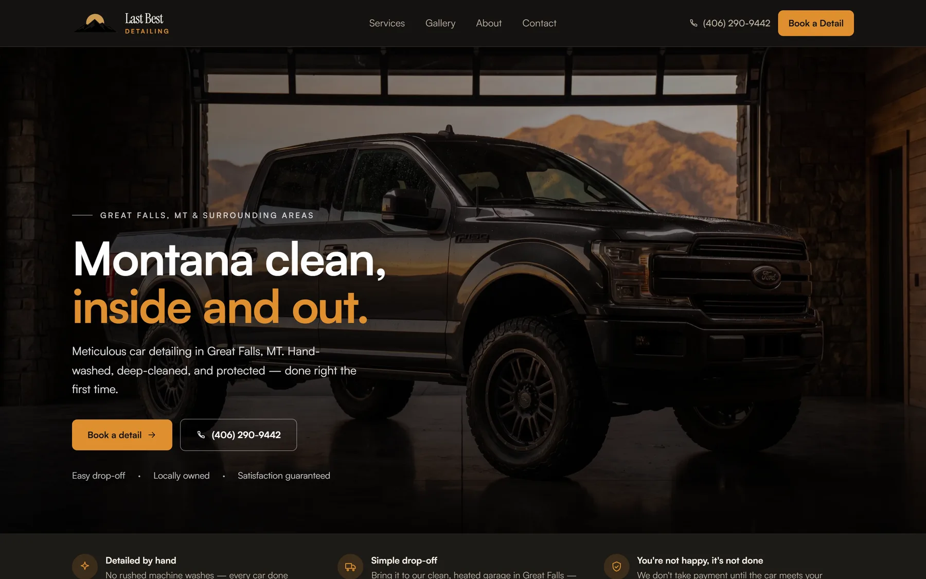 The Last Best Detailing website